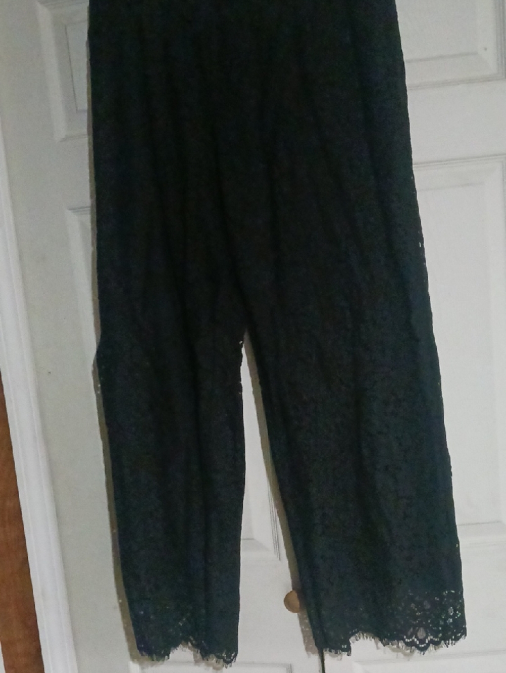 Isaac Mizrahi Black Lace Trousers